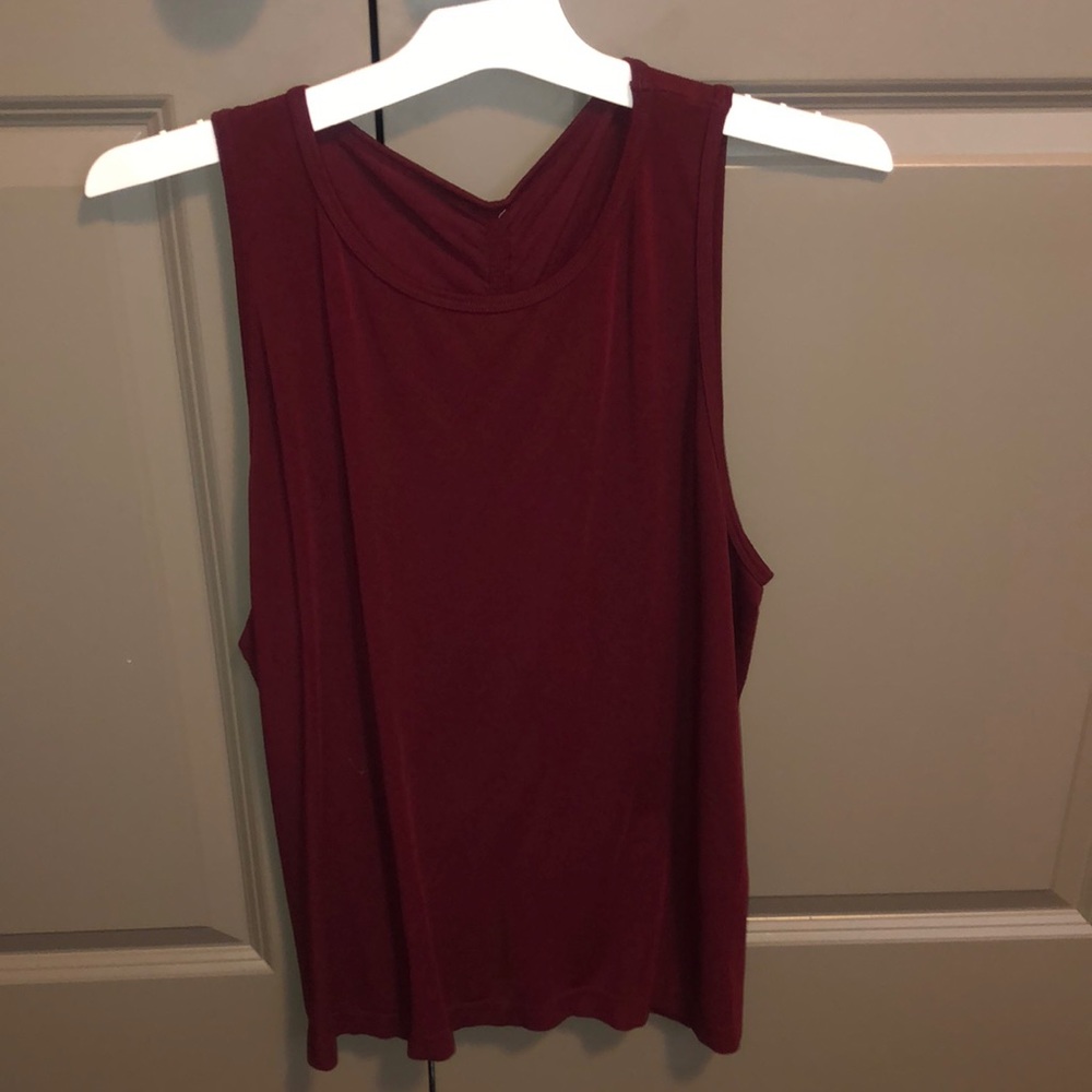 Fabletics maroon tank top